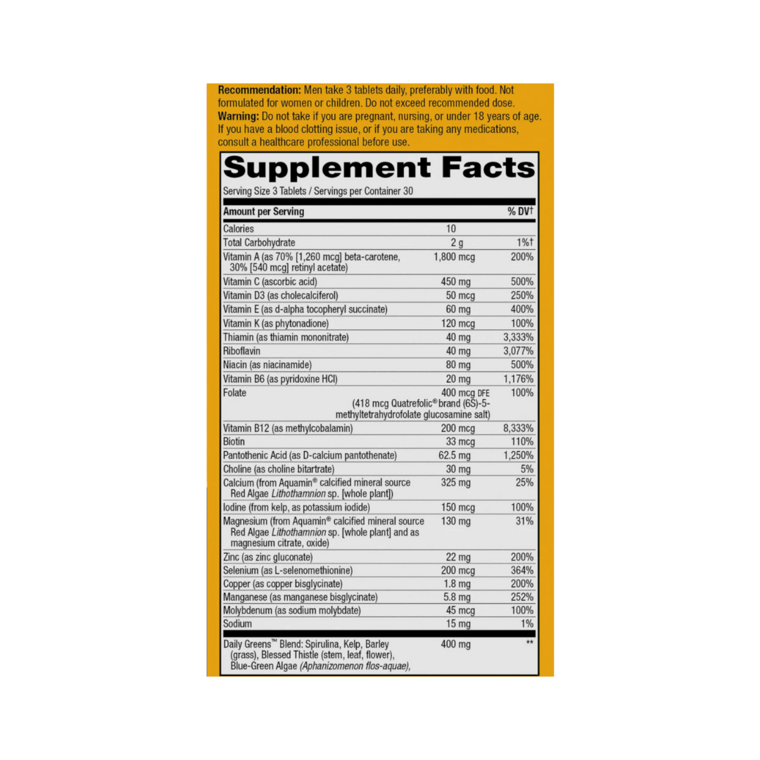 Alive!® Men’s Max3 Daily Multivitamin | Nature's Way