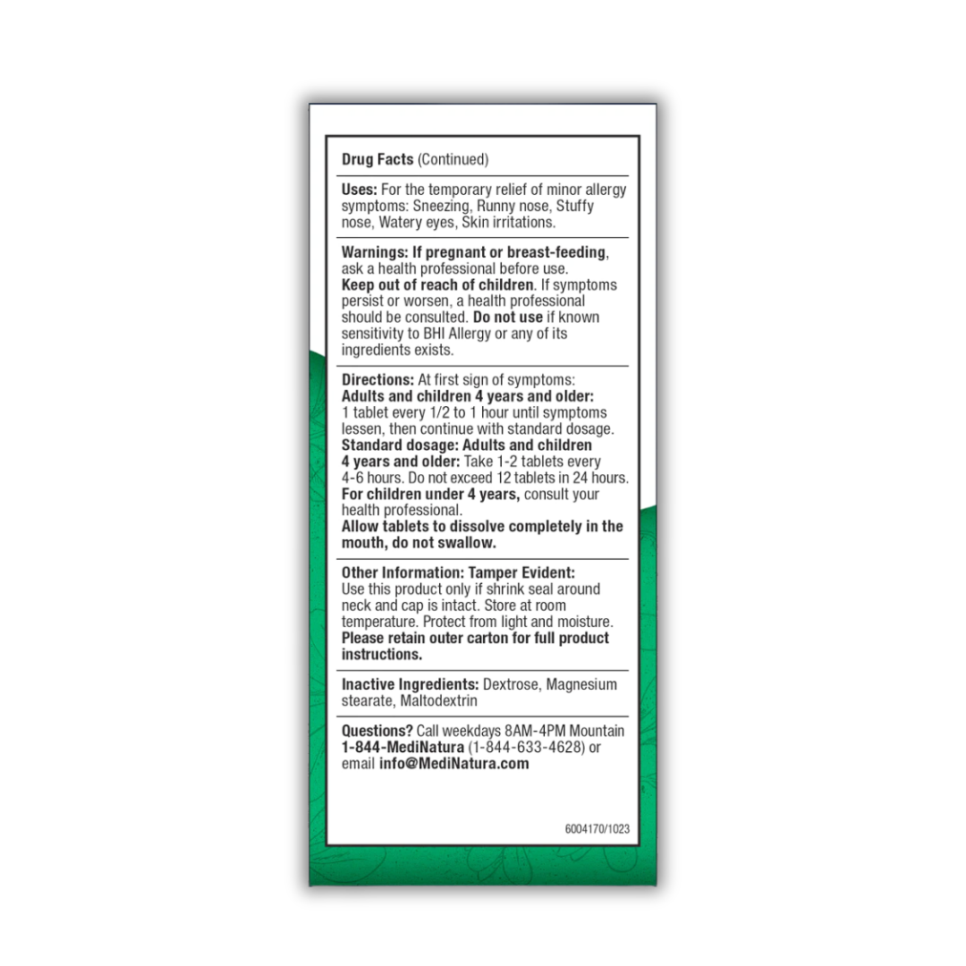 BHI Allergy Relief | MediNatura