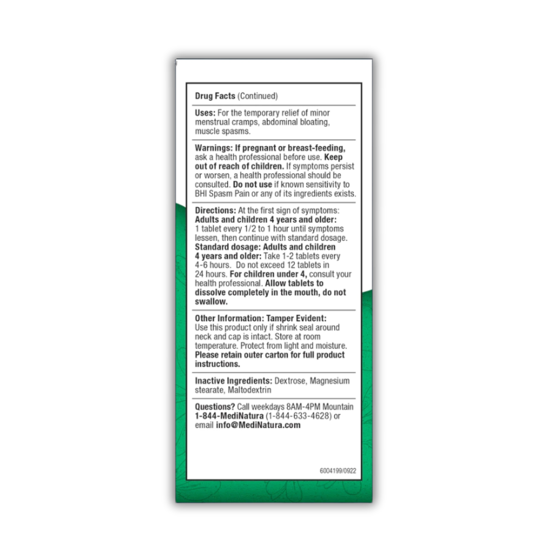 BHI Spasm/Cramp Relief | MediNatura