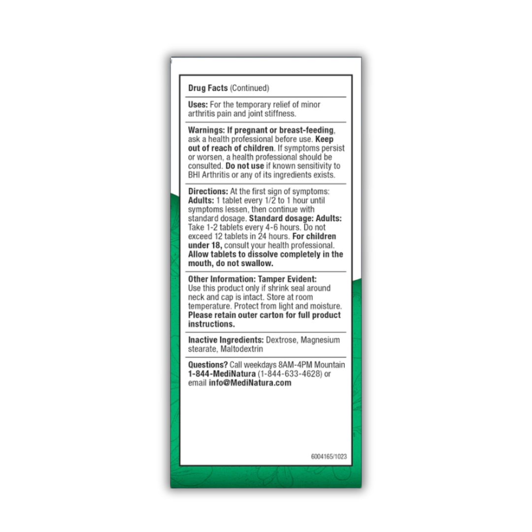BHI Arthritis | MediNatura