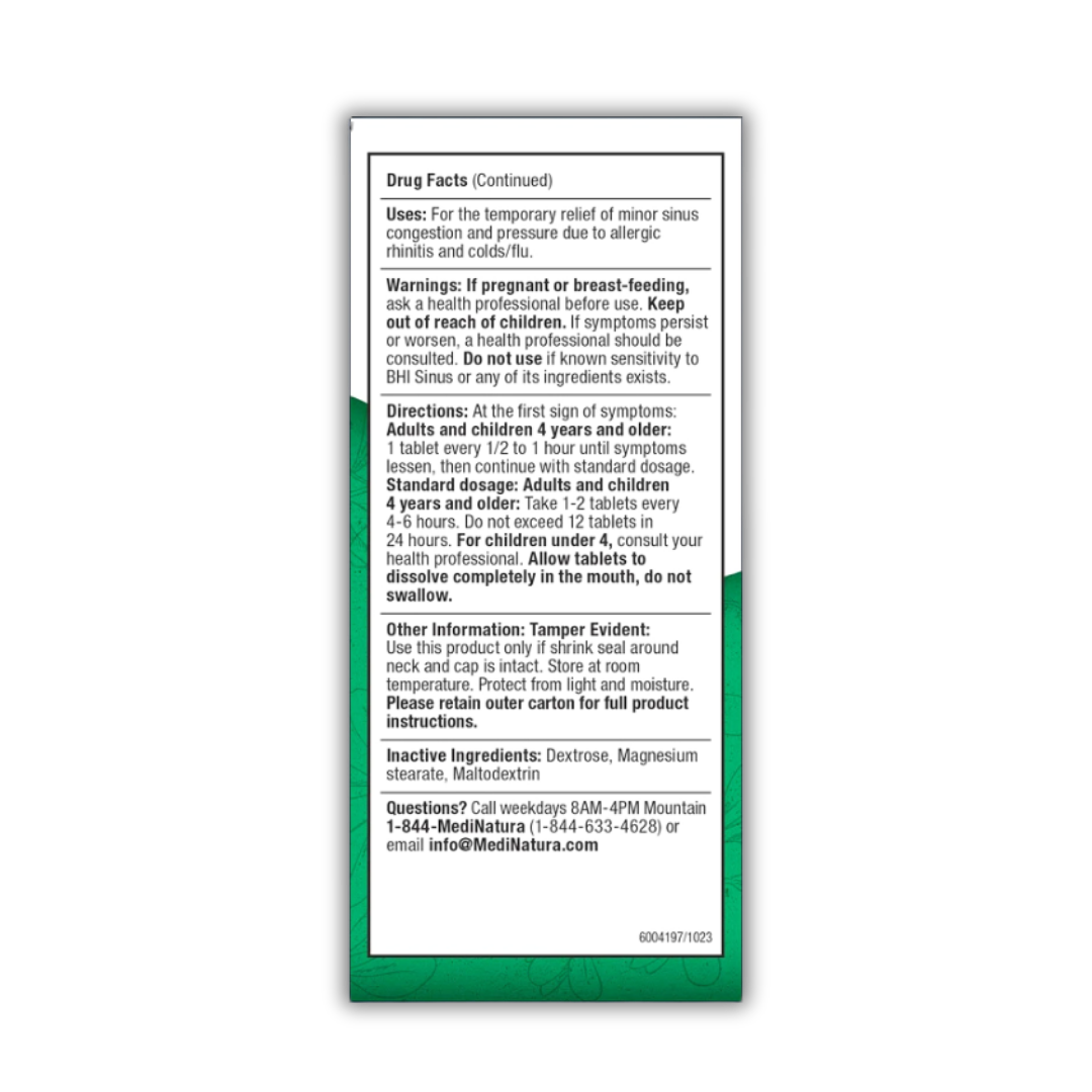 BHI Sinus Congestion Relief | MediNatura