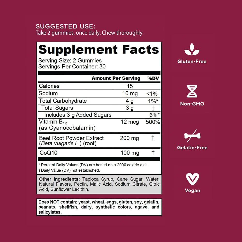 Beets Cardio Gummies | Goli Nutrition