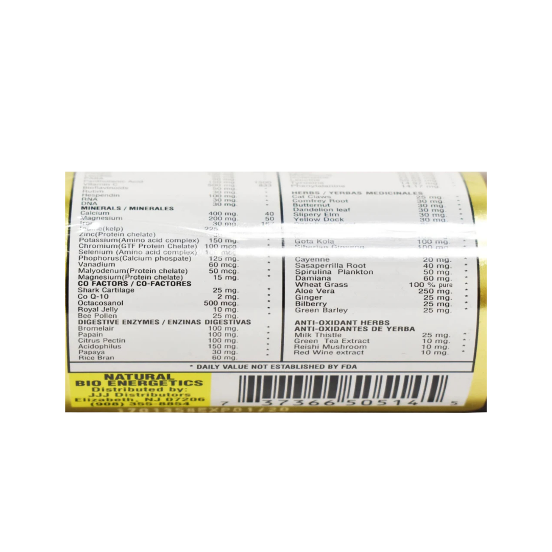 KH9 Multivitamin | Natural Bio Energetics