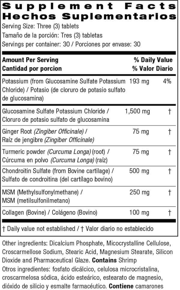 Advanced Glucosamine/ Chondroitin/ MSM and Turmeric, Ginger & Collagen | Bio Nutrition