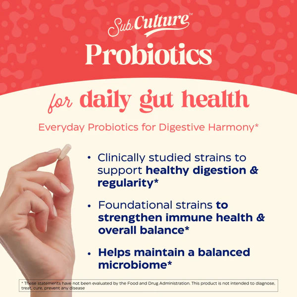 SubCulture™ Probiotic for Daily Gut Health | Enzymedica