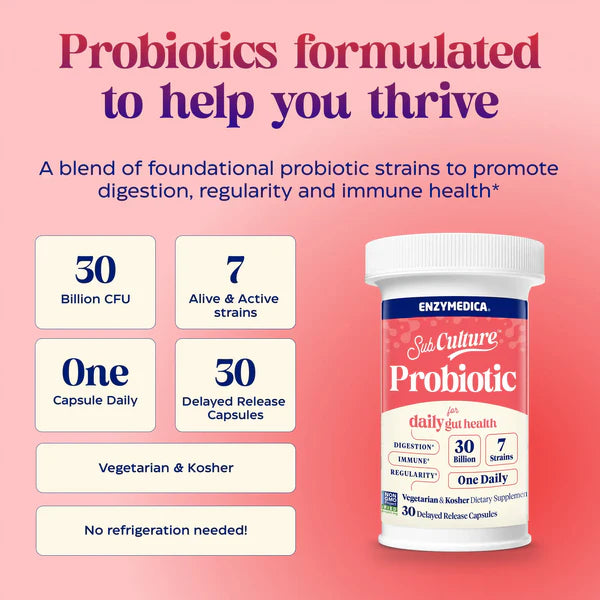 SubCulture™ Probiotic for Daily Gut Health | Enzymedica