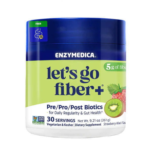 Let's Go Fiber+ Strawberry Kiwi | Enzymedica