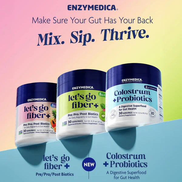 Let's Go Fiber+ Strawberry Kiwi | Enzymedica