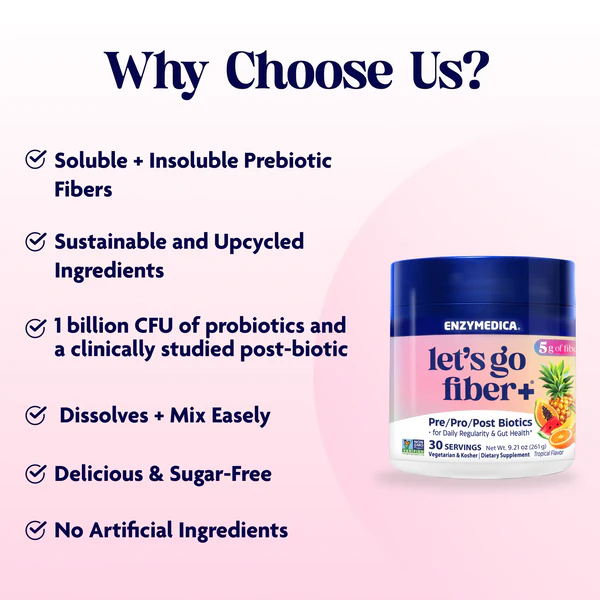 Let's Go Fiber+ Tropical | Enzymedica