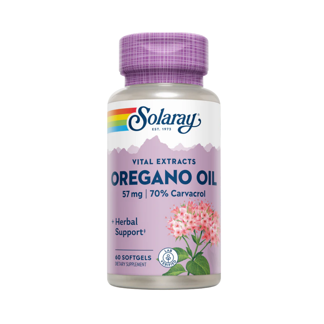 Oregano Oil 70% Carvacrol, 57mg | Solaray