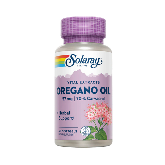 Oregano Oil 70% Carvacrol, 57mg | Solaray