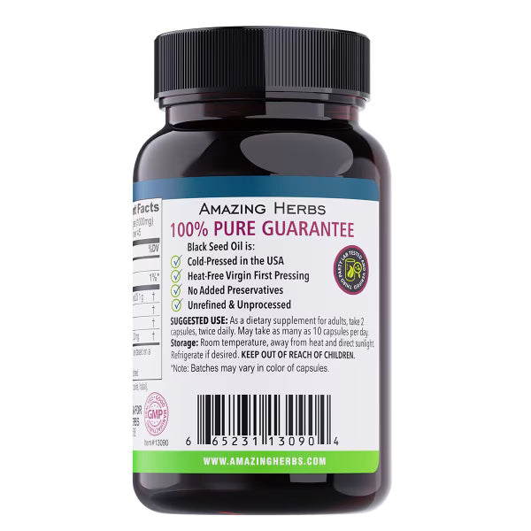 Black Seed Oil Caps | Amazing Herbs
