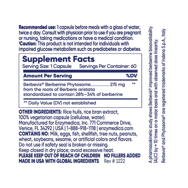 Berberine Phytosome | Enzymedica