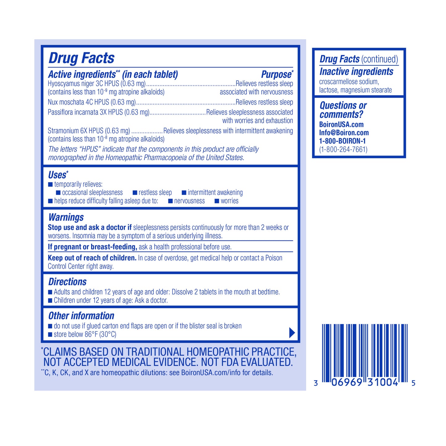 SleepCalm® Tablets | Boiron
