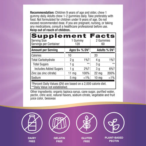 Zinc Gummies | Nature's Way