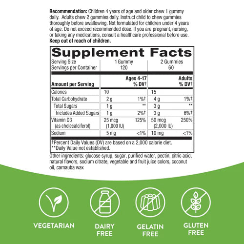 Vitamin D3 Gummies | Nature's Way