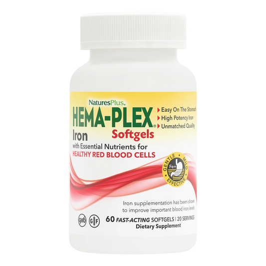 HEMA-PLEX Iron Softgels | Nature's Plus