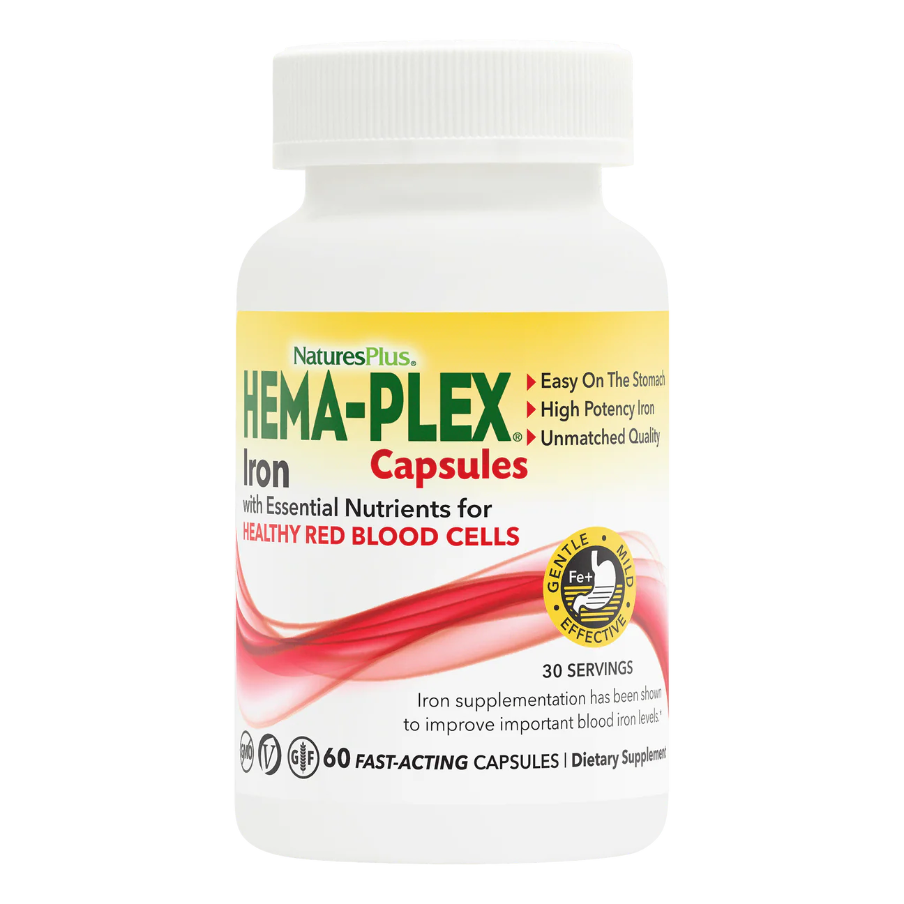 HEMA-PLEX Iron Capsules | Nature's Plus