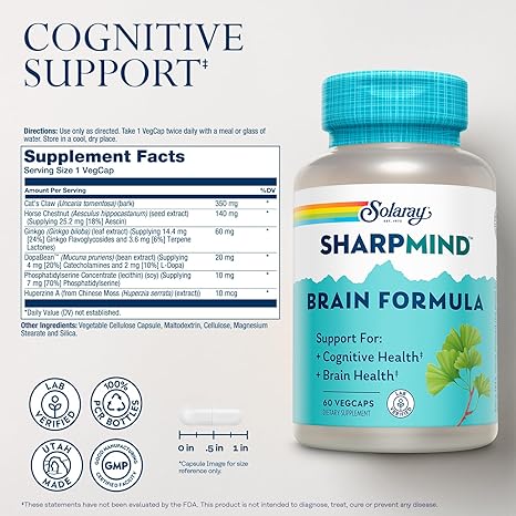 SharpMind Brain Support Formula | Solaray