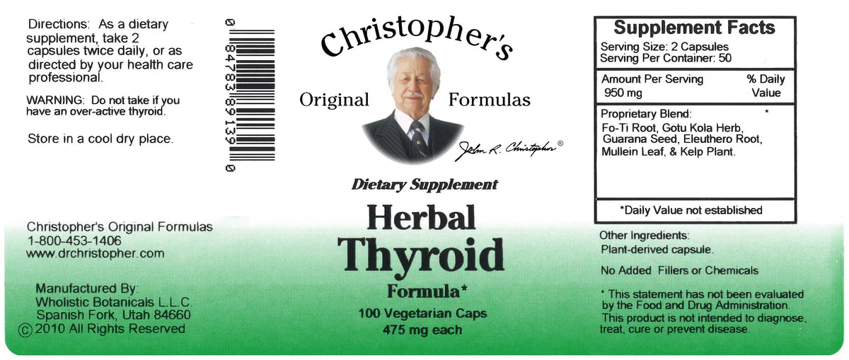Herbal Thyroid | Christopher's