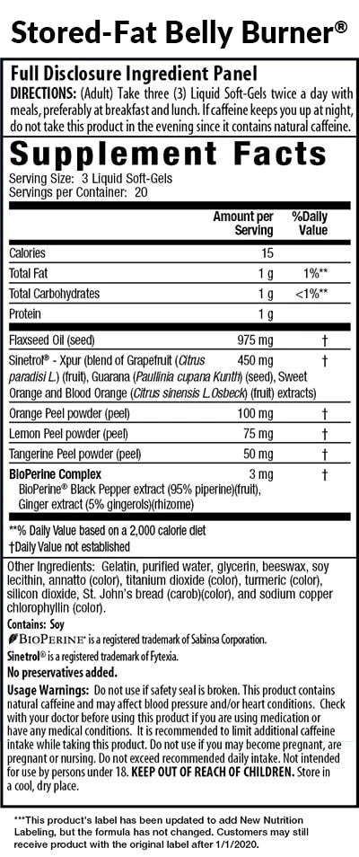 Stored-Fat Belly Burner | Irwin Naturals