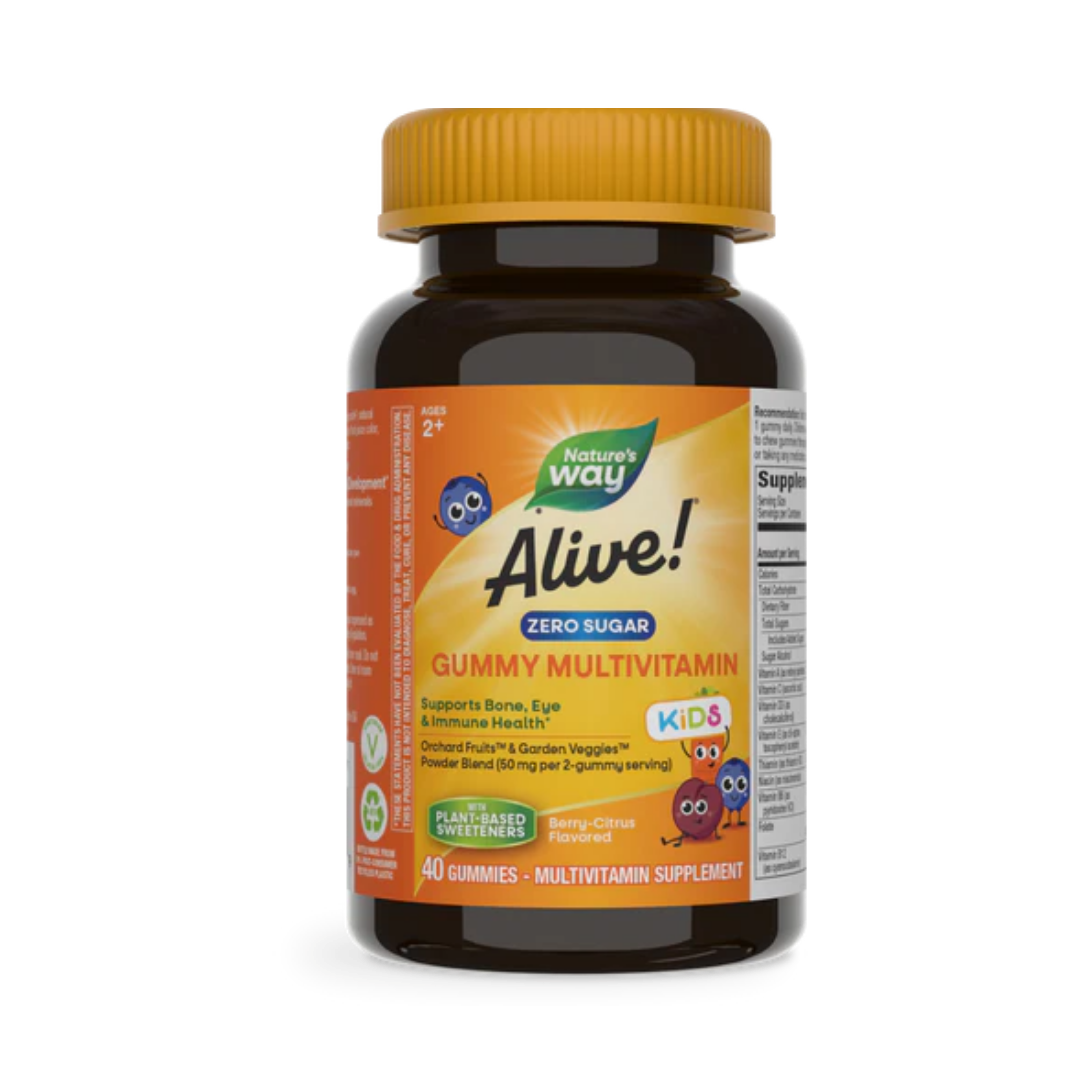 Alive! Zero Sugar Gummy Multivitamin for Kids | Nature's Way