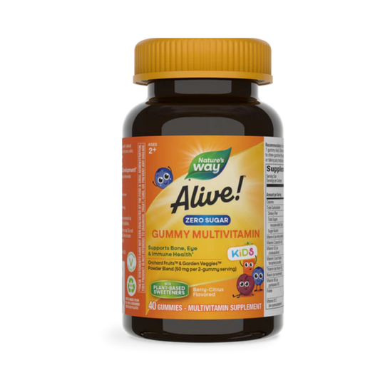 Alive! Zero Sugar Gummy Multivitamin for Kids | Nature's Way