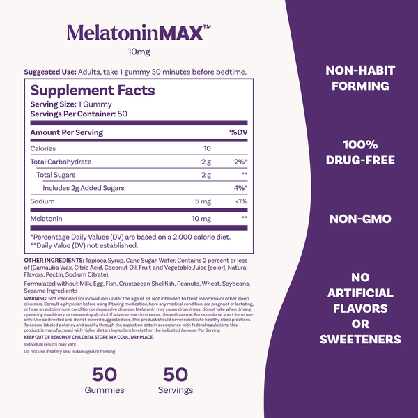 Melatonin Max Gummies 10mg | Natrol