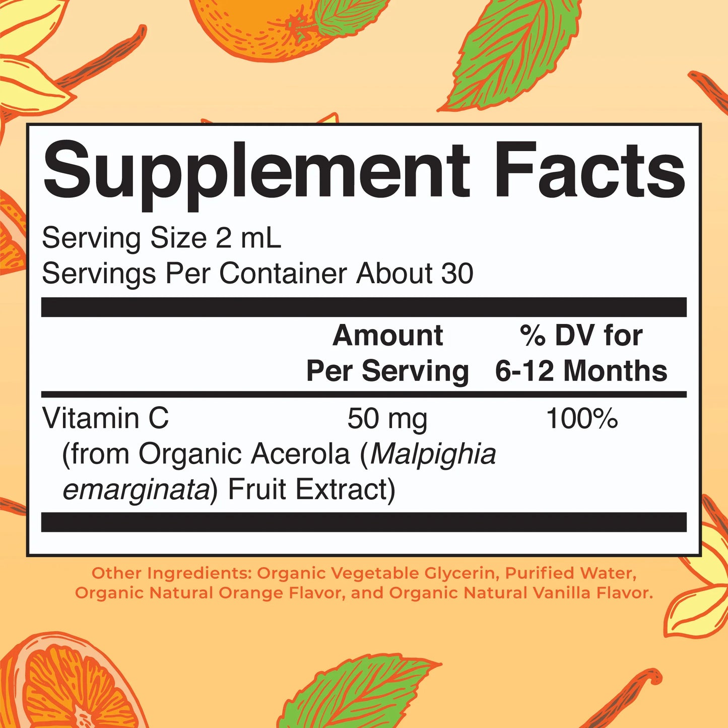 Organic Infant VItamin C Liquid | Mary Ruth's